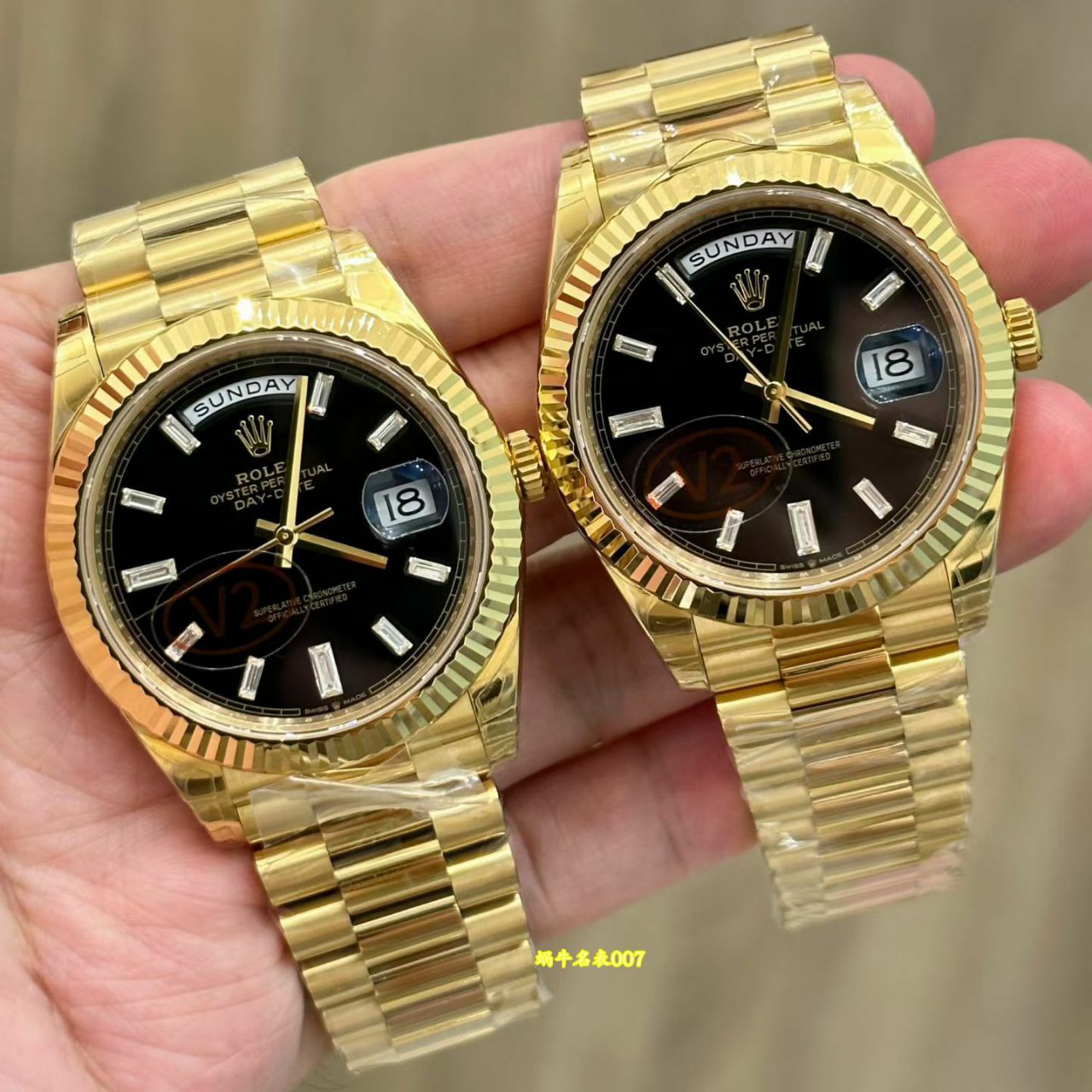 视频评测VS厂182 克 配重版劳力士星期日历型系列m228238-0059腕表(黑冰糖) /  