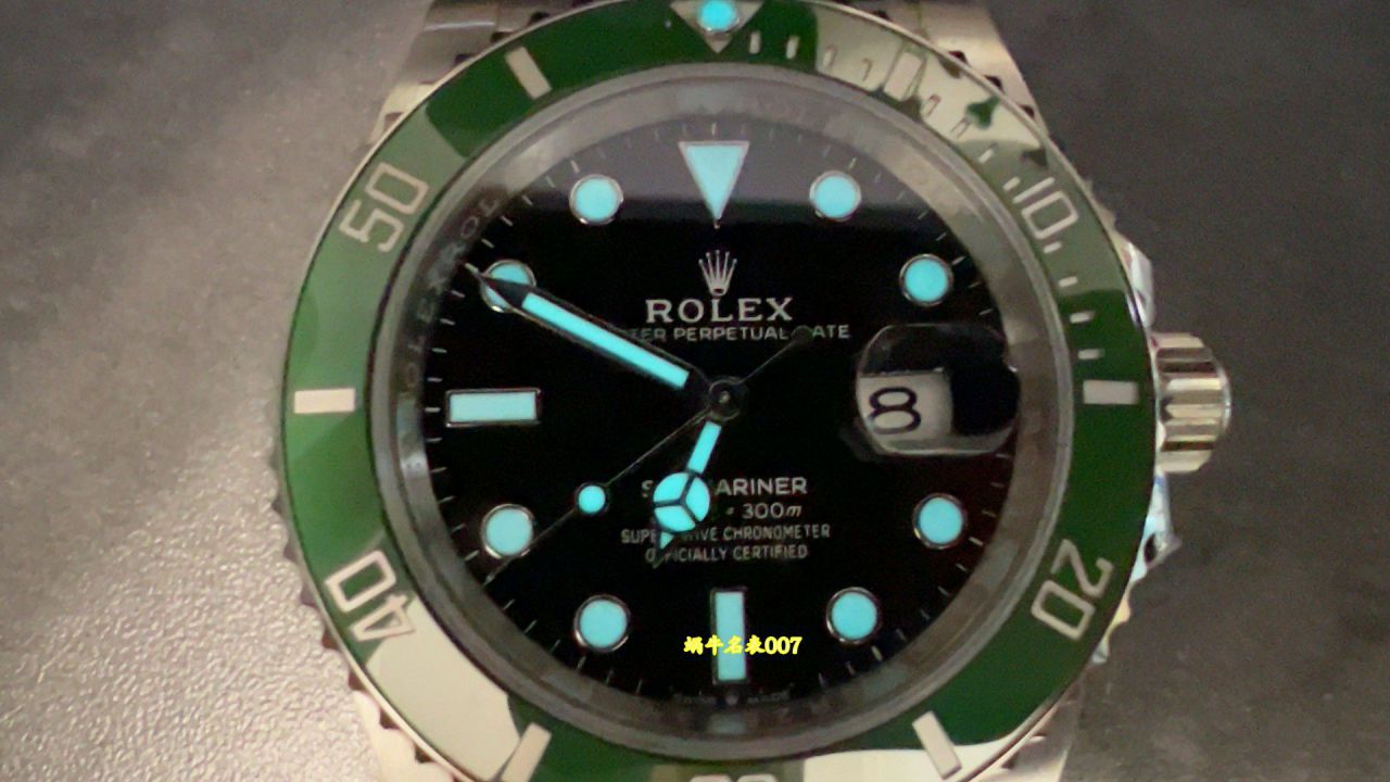 ARF四代新款绿水鬼劳力士潜航者型复刻手表m126610lv-0002腕表 /  