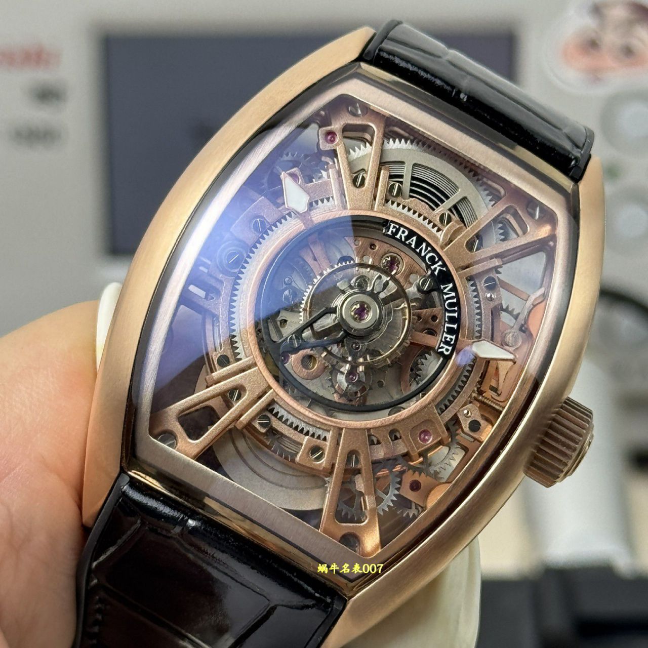franck muller法穆兰陀飞轮复刻手表 grand gentral tourbillon skeleton curvex cx /  