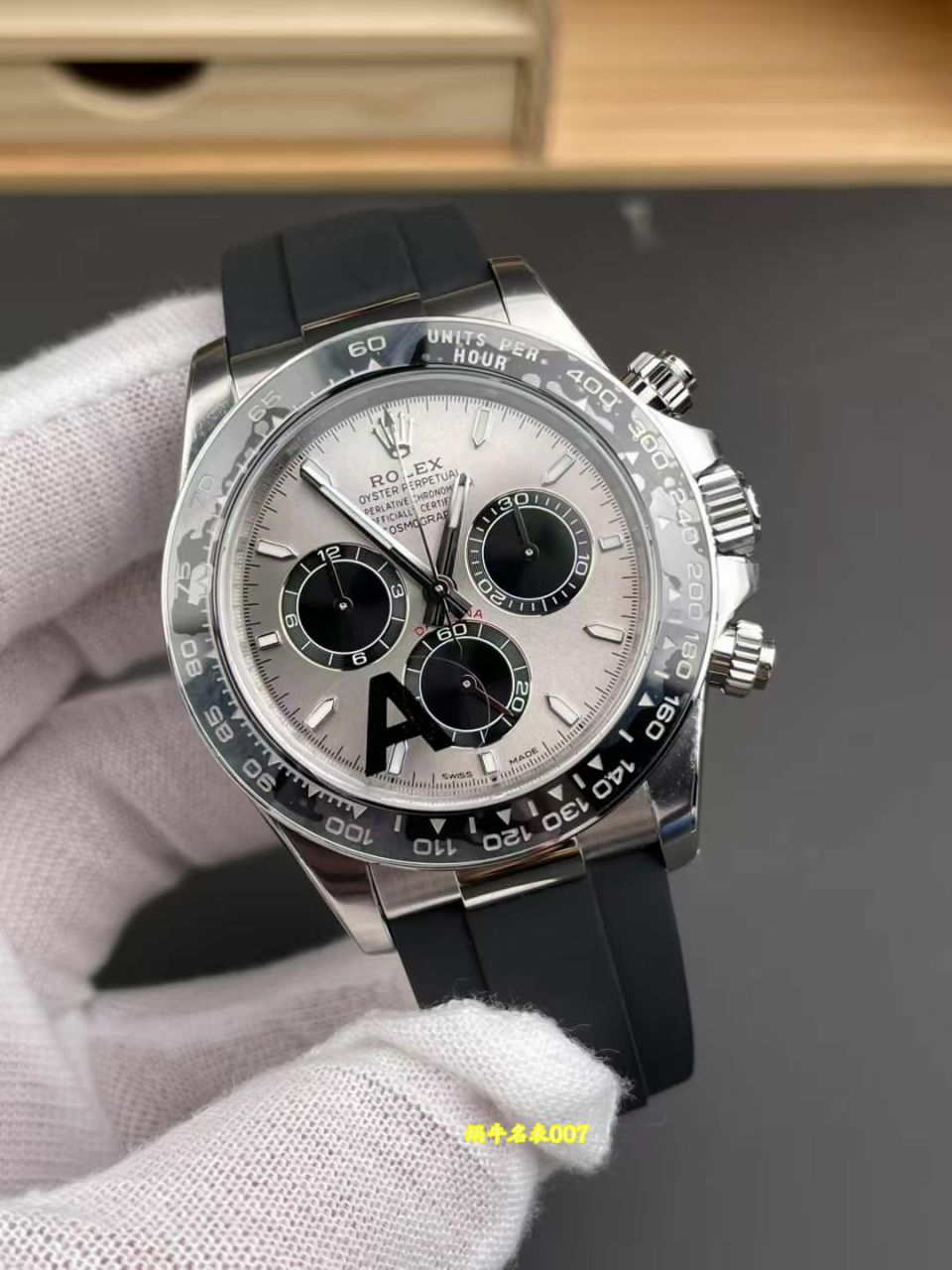 视频评测VS配重水泥灰胶迪4131劳力士宇宙计型迪通拿复刻高仿m126519ln-0006手表 /  