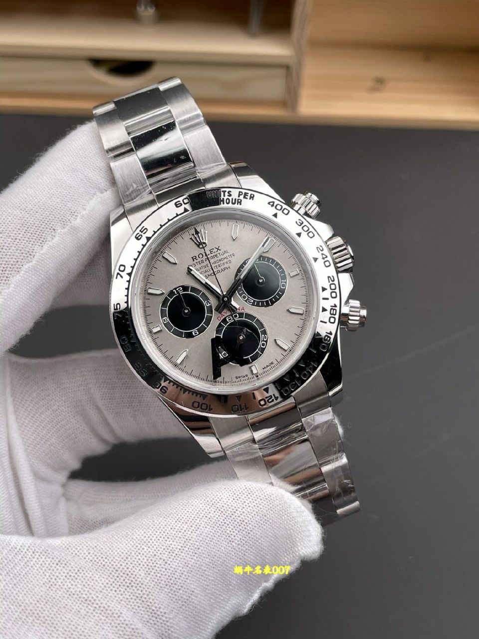 VS配重灰钢迪包金劳力士宇宙计型迪通拿复刻高仿m126509-0003腕表 /  