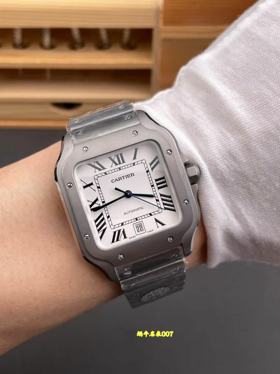 BV卡地亚山度士系列SANTOS DE CARTIER腕表 复刻高仿钛金属大号表款腕表 /  