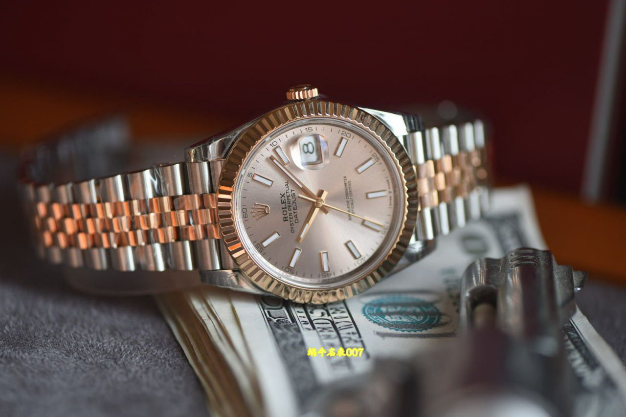 VS劳力士日志型复刻高仿m126331-0010粉盘腕表 /  