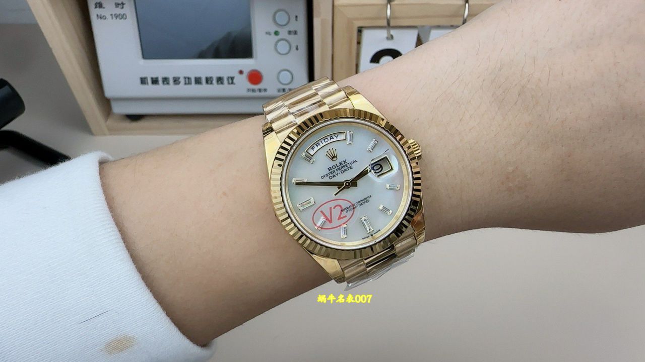 VS新品配重182克DD劳力士星期日历型广州复刻手表m228238-0071腕表 /  