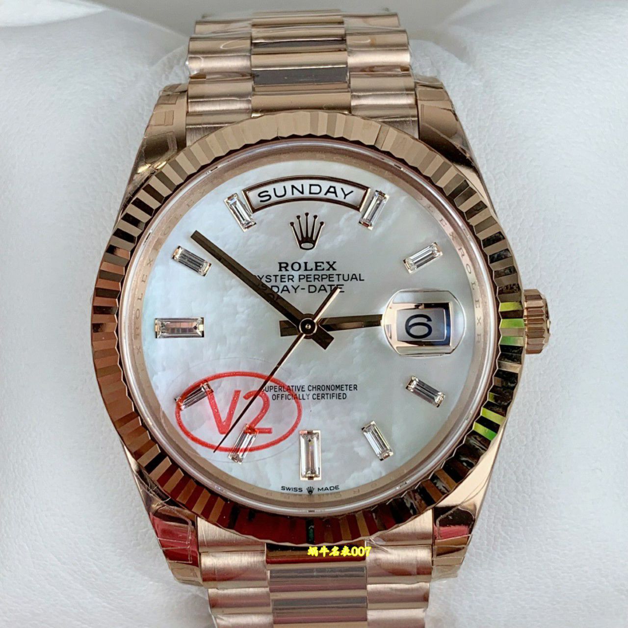 VS配重DD 182 克劳力士星期日历型顶级复刻手表m228235-0056腕表 /  