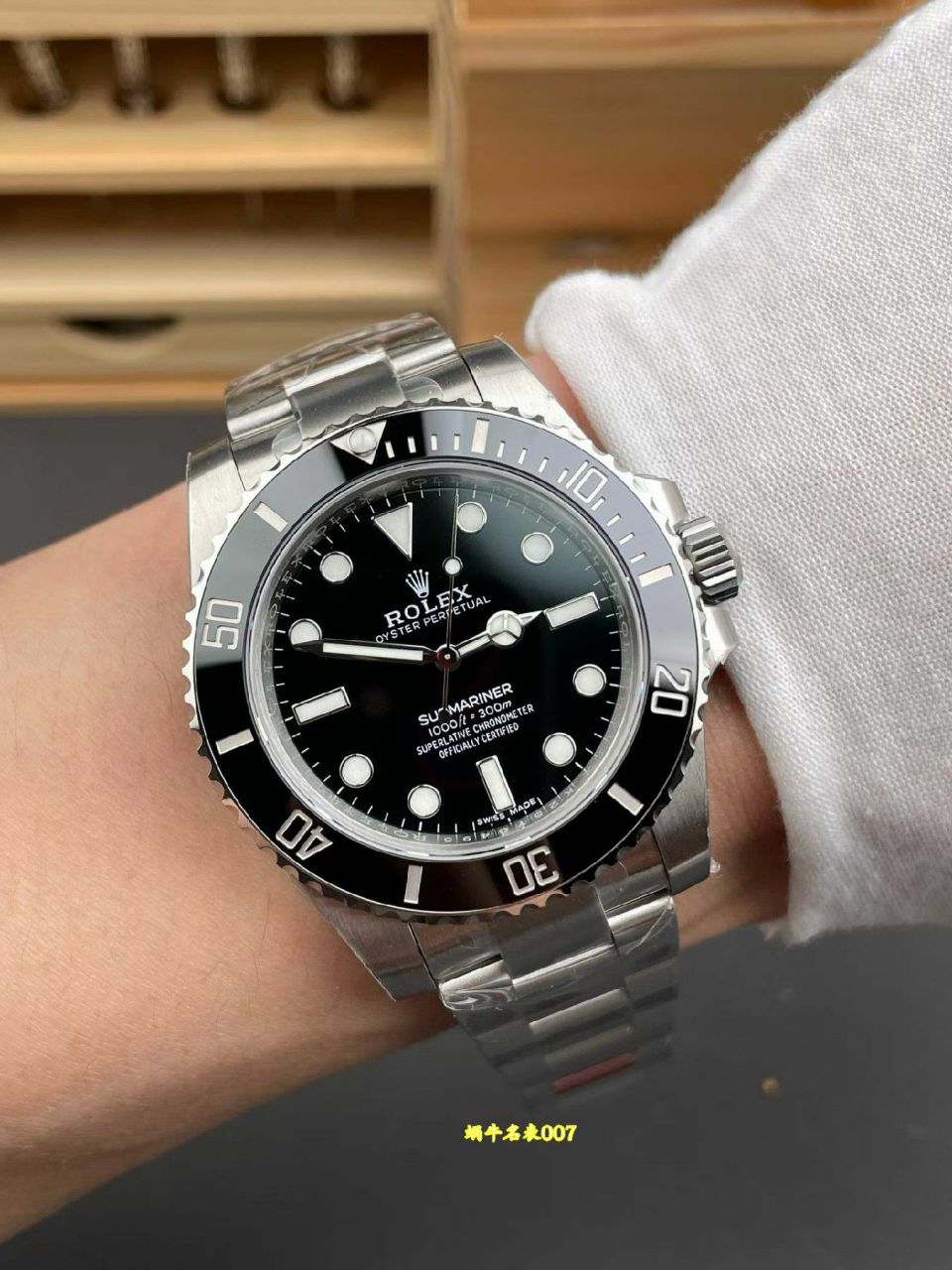 VS二代无历黑水鬼复刻手表劳力士潜航者型系列114060-0002 黑盘腕表 /  