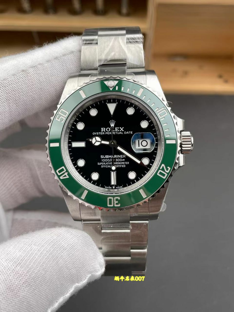 VS劳力士三代绿水鬼复刻手表潜航者型系列m126610lv-0002腕表 /   