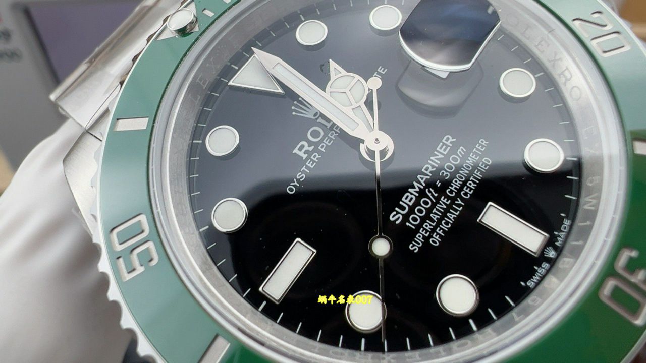 VS劳力士潜航者型系列m126610lv-0002最好高仿三代绿水鬼腕表 /  