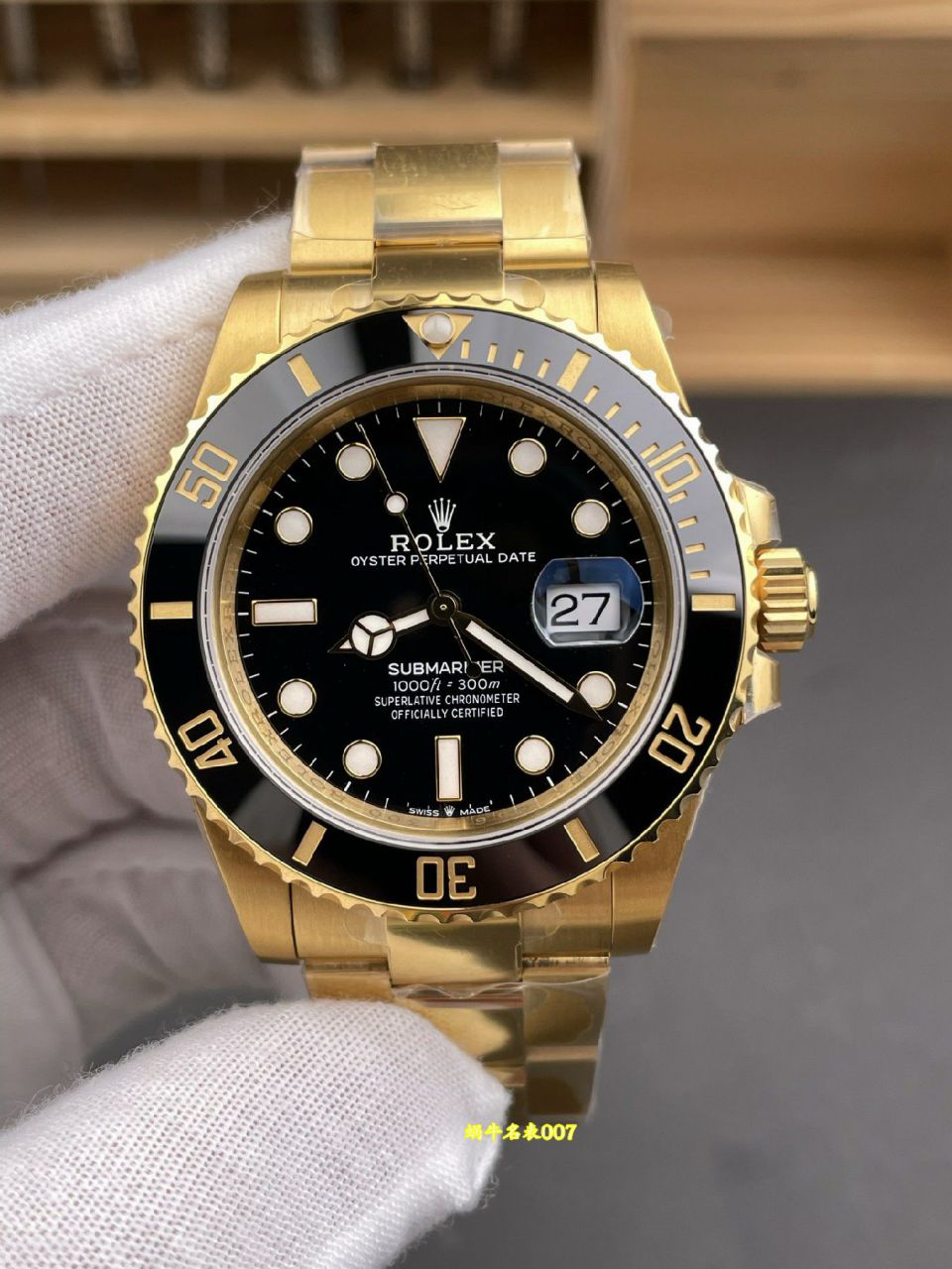 VS三代全金黑水鬼劳力士潜航者型顶级复刻手表m126618ln-0002腕表 /   