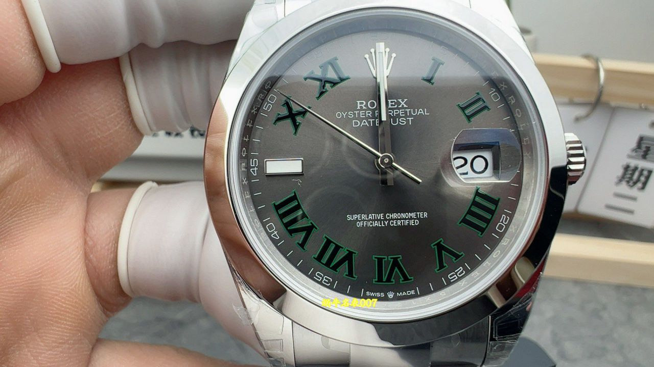 VS光圈绿萝复刻手表劳力士日志型系列m126300-0014腕表 /   