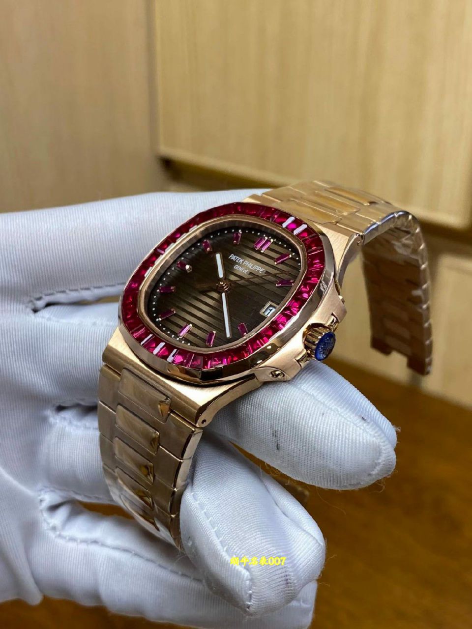  高端定制包金真钻百达翡丽运动复刻手表5723/112R-001腕表 /  