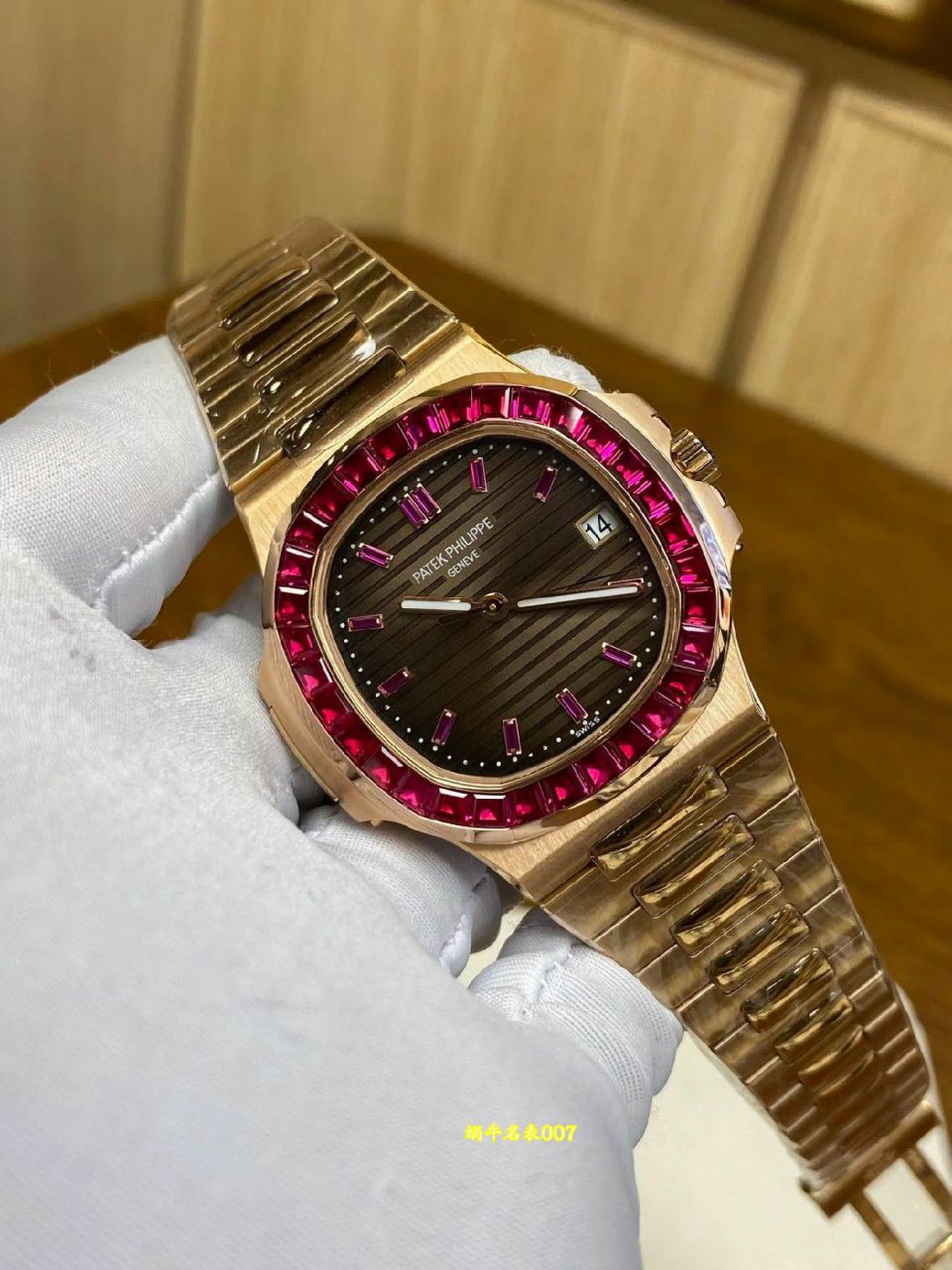  高端定制包金真钻百达翡丽运动复刻手表5723/112R-001腕表 /  